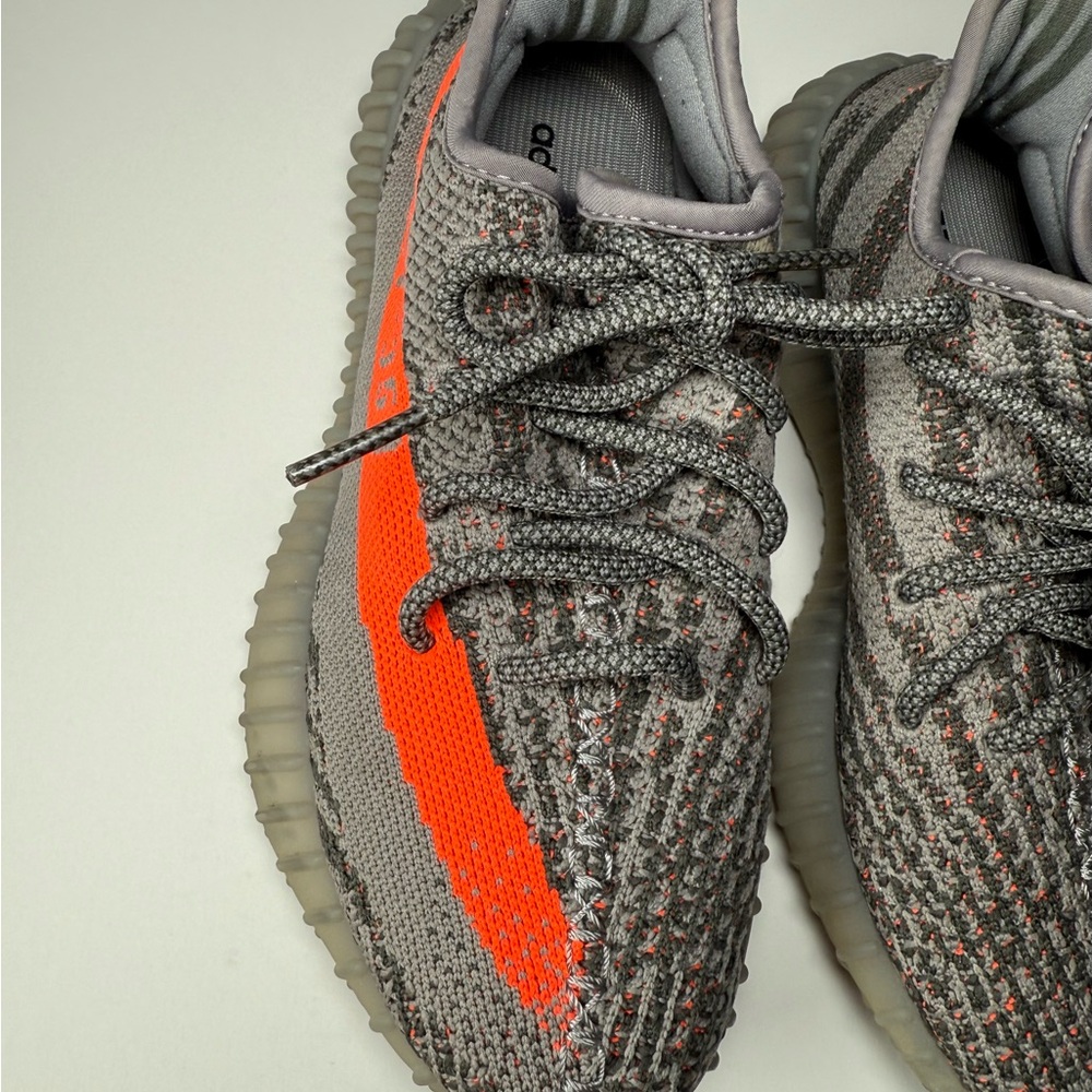 Grey and Orange Yeezy Boost 350 Like New